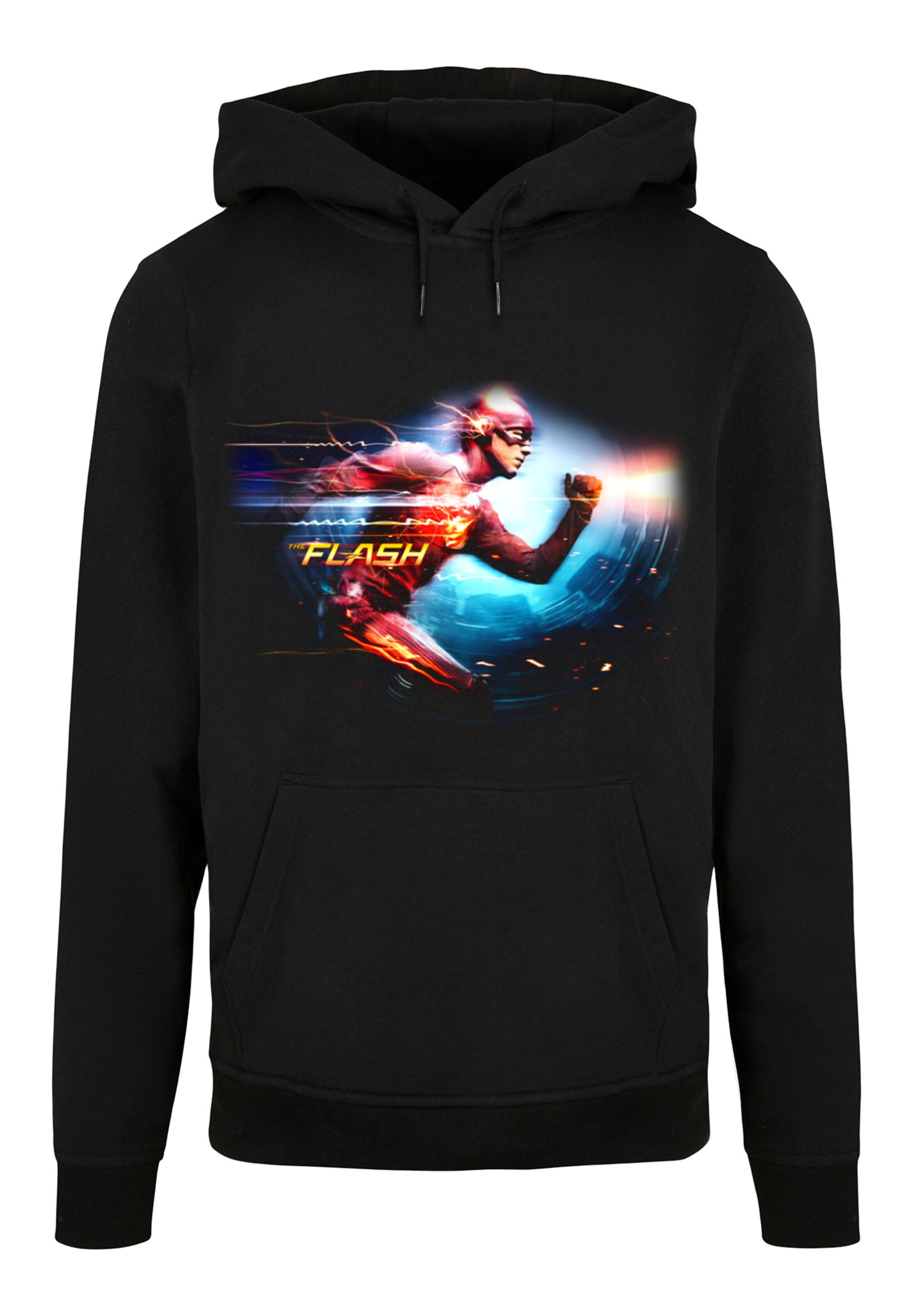 F4NT4STIC Sweatshirt 'DC Comics The Flash Sparks' in Black: front