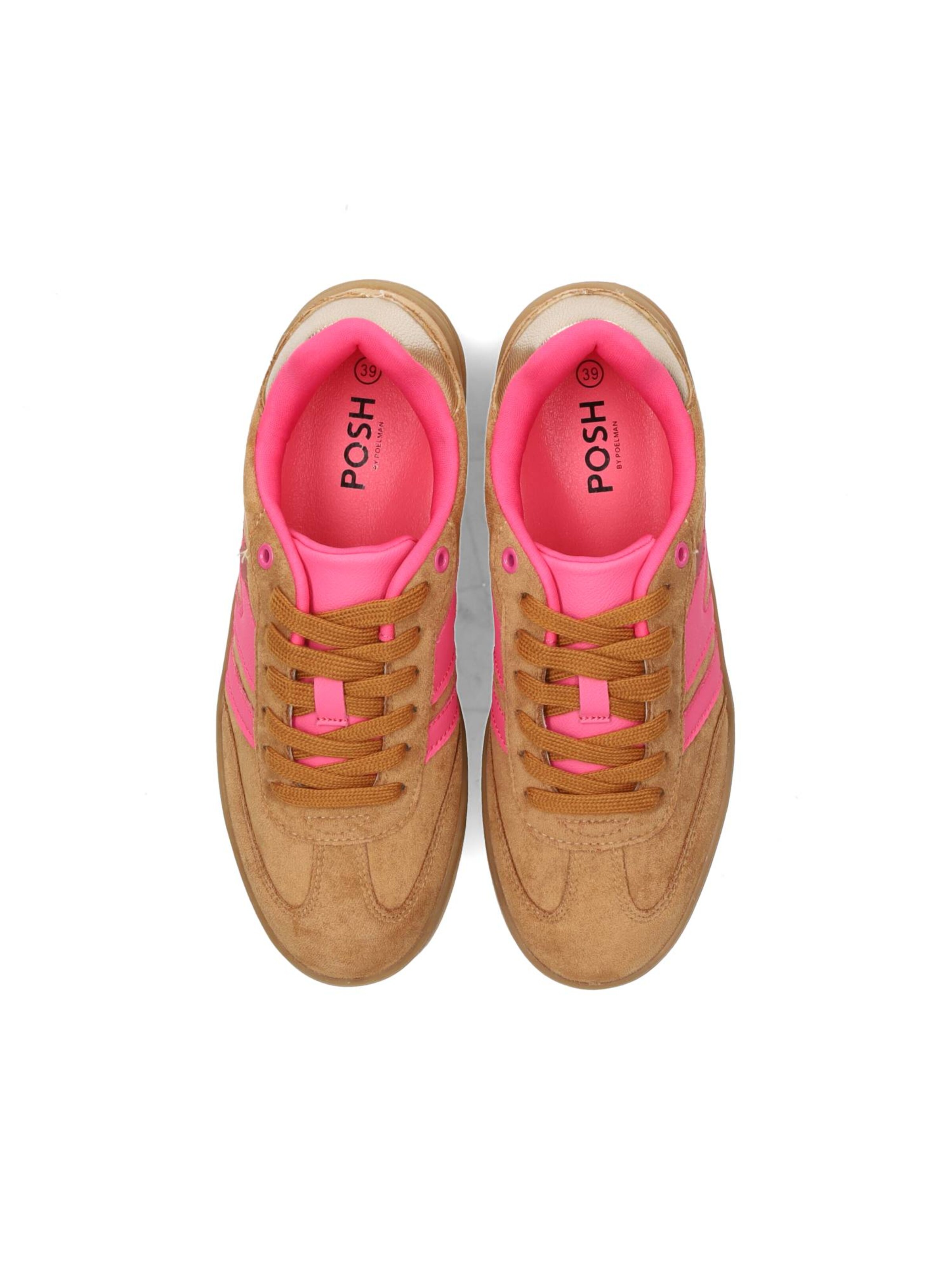 Baskets basses 'NOË' POSH by Poelman en beige