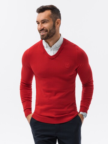 Ombre Sweater 'E120' in Red: front