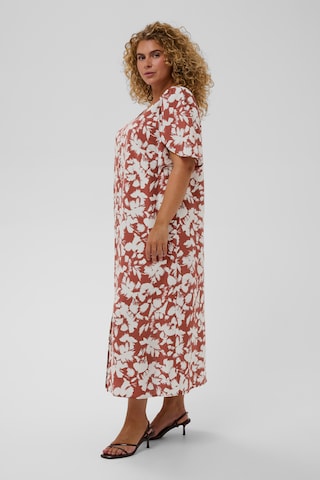 KAFFE CURVE Kleid 'KCevia' in Braun