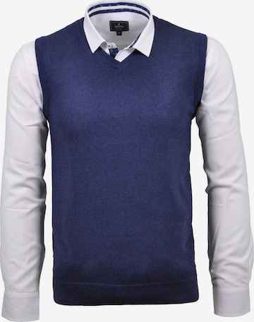 Canottiera di Ragman in blu: frontale