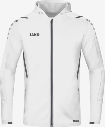 JAKO Athletic Jacket in White: front