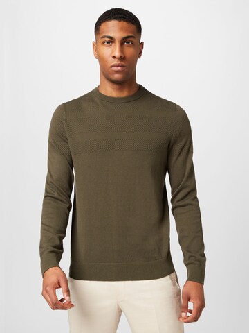 BURTON MENSWEAR LONDON Sweater in Green: front