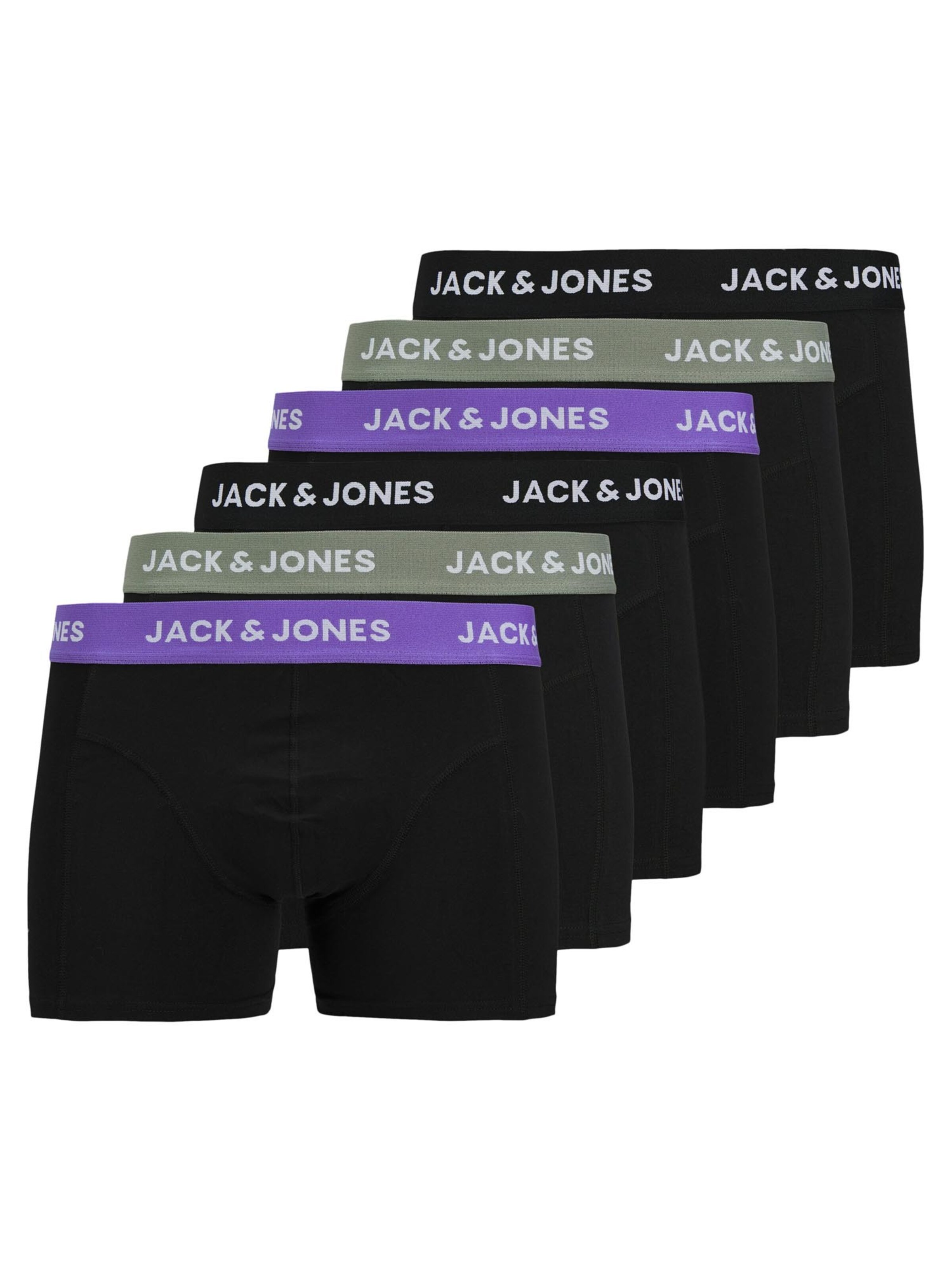 JACK & JONES Boxer shorts 'Rob Solid' in Black: front