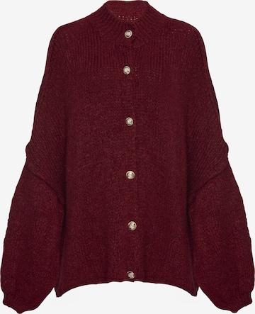 Lilavie Strickjacke ' Lolaa Oversize One Size ' in Rot: Vorderseite