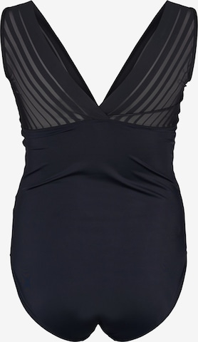 Shirtbody Devoted by Zizzi en noir