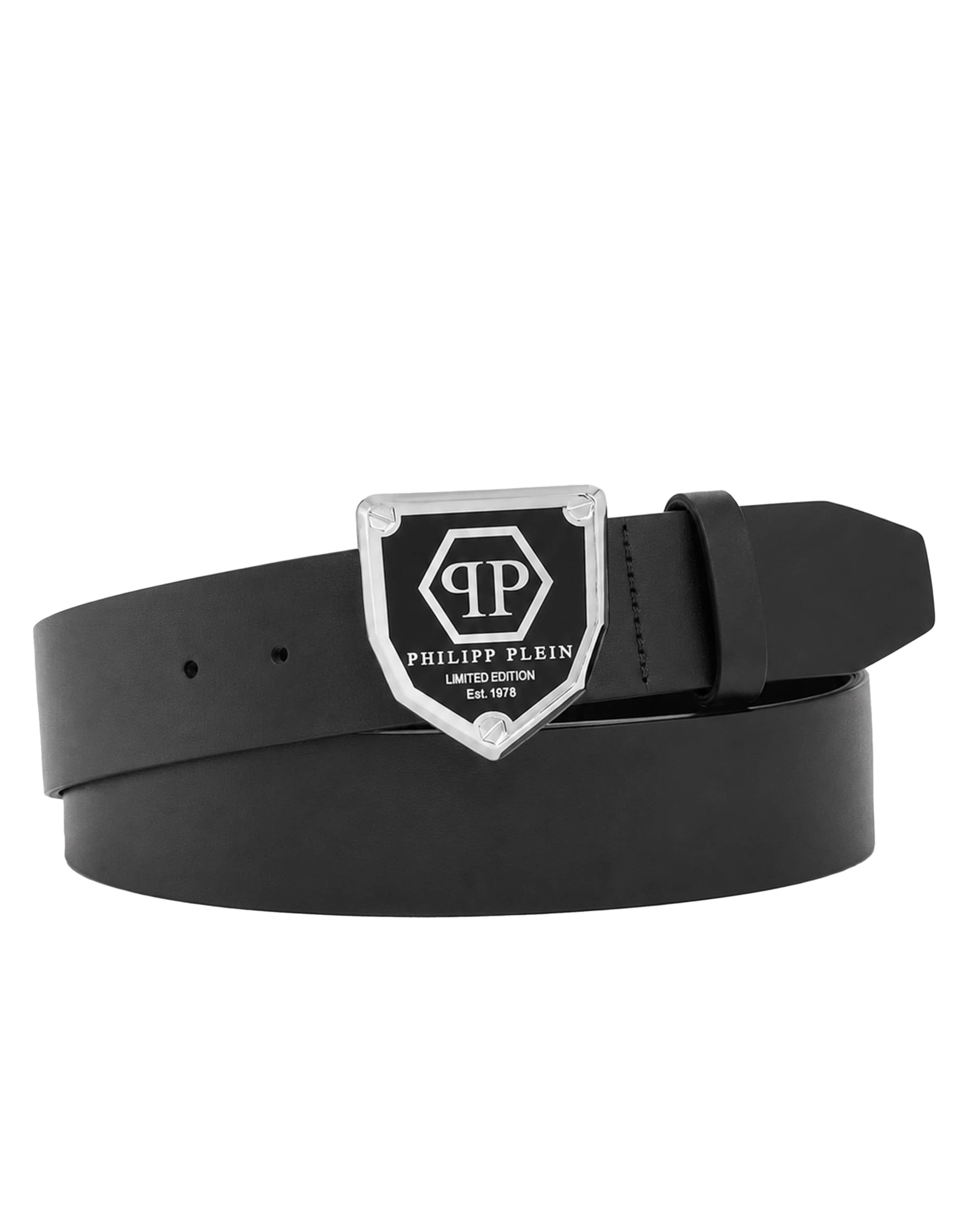Philipp Plein - Cinturón ' Hexagon ' en negro: frente