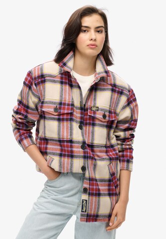 Veste mi-saison Superdry en blanc