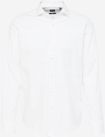 BOSS Black - Regular Fit Camisa 'JOE' em branco: frente