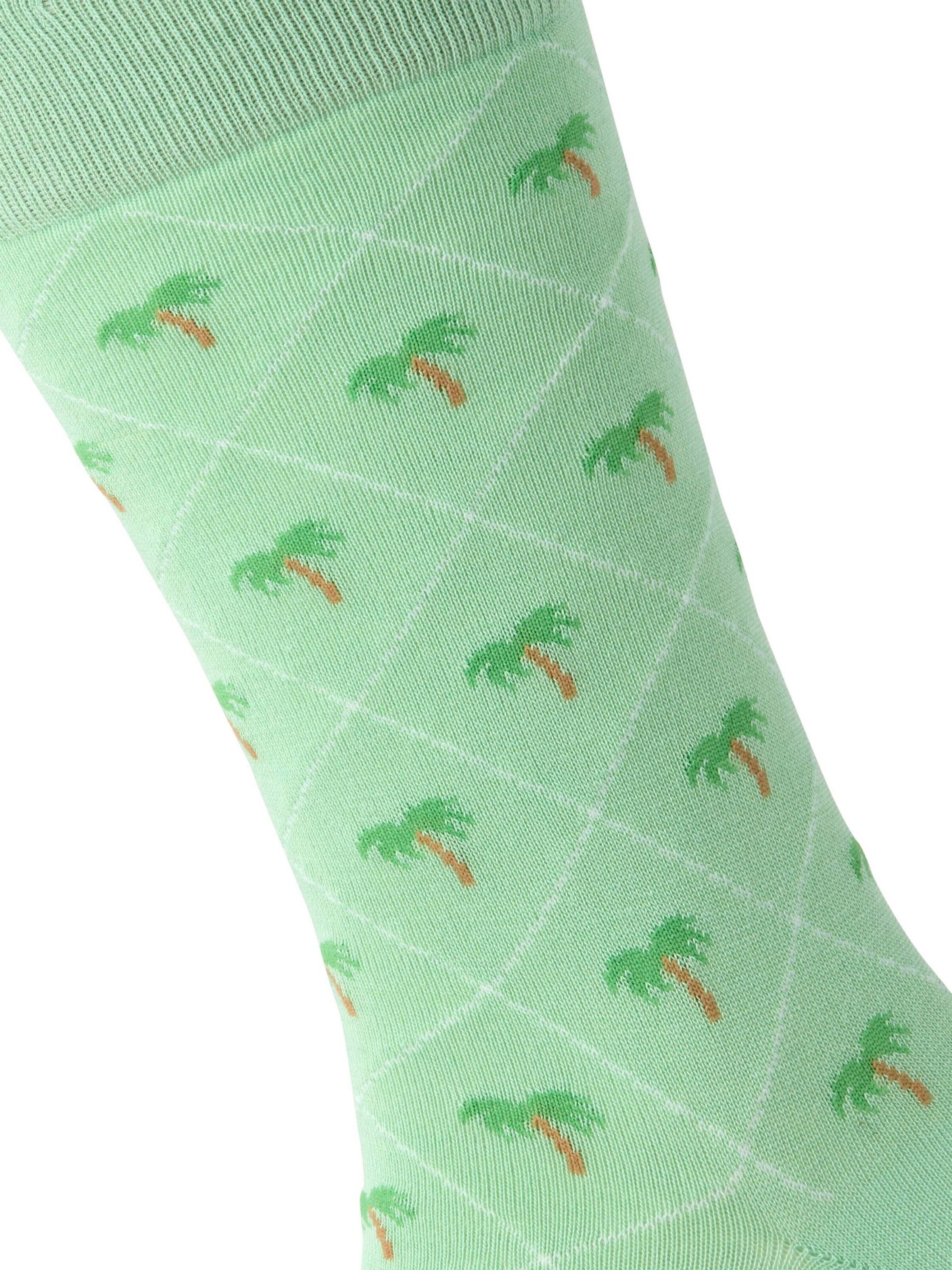BURLINGTON Socken 'Palm Tree'‌‌‌ in Grün