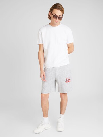 JACK & JONES Štandardný strih Nohavice - Sivá