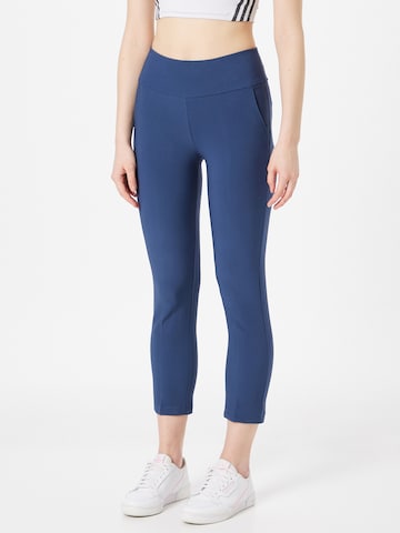 ADIDAS GOLF Slim fit Workout Pants in Blue: front