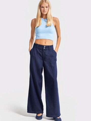 IT'S BASIC Wide leg Jeans 'Wide High Rise Jeans' in Blauw