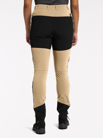 Haglöfs Slimfit Outdoorhose 'Rugged Slim' in Beige