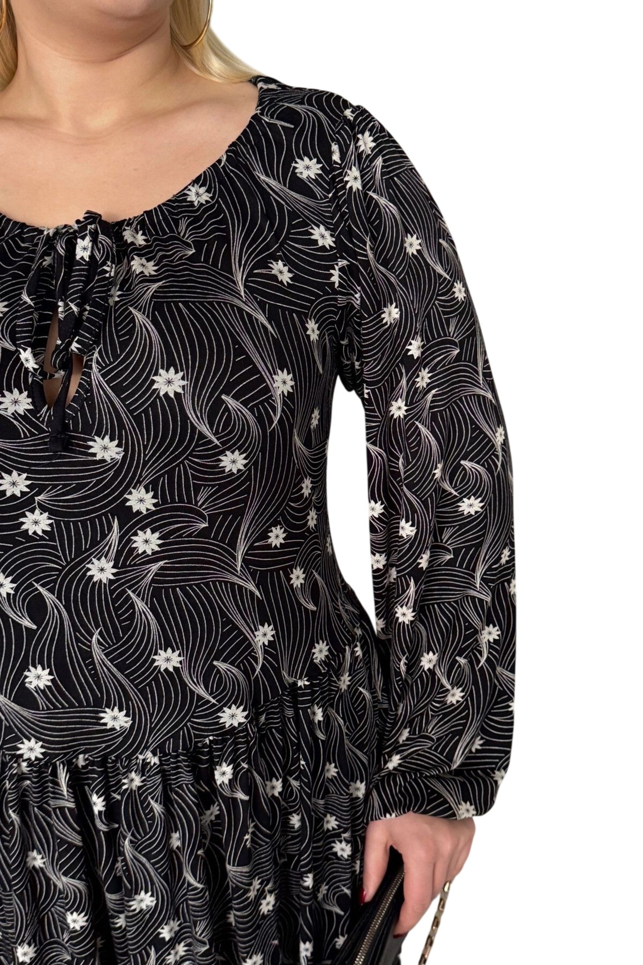 Stil Diva Kleid in Schwarz