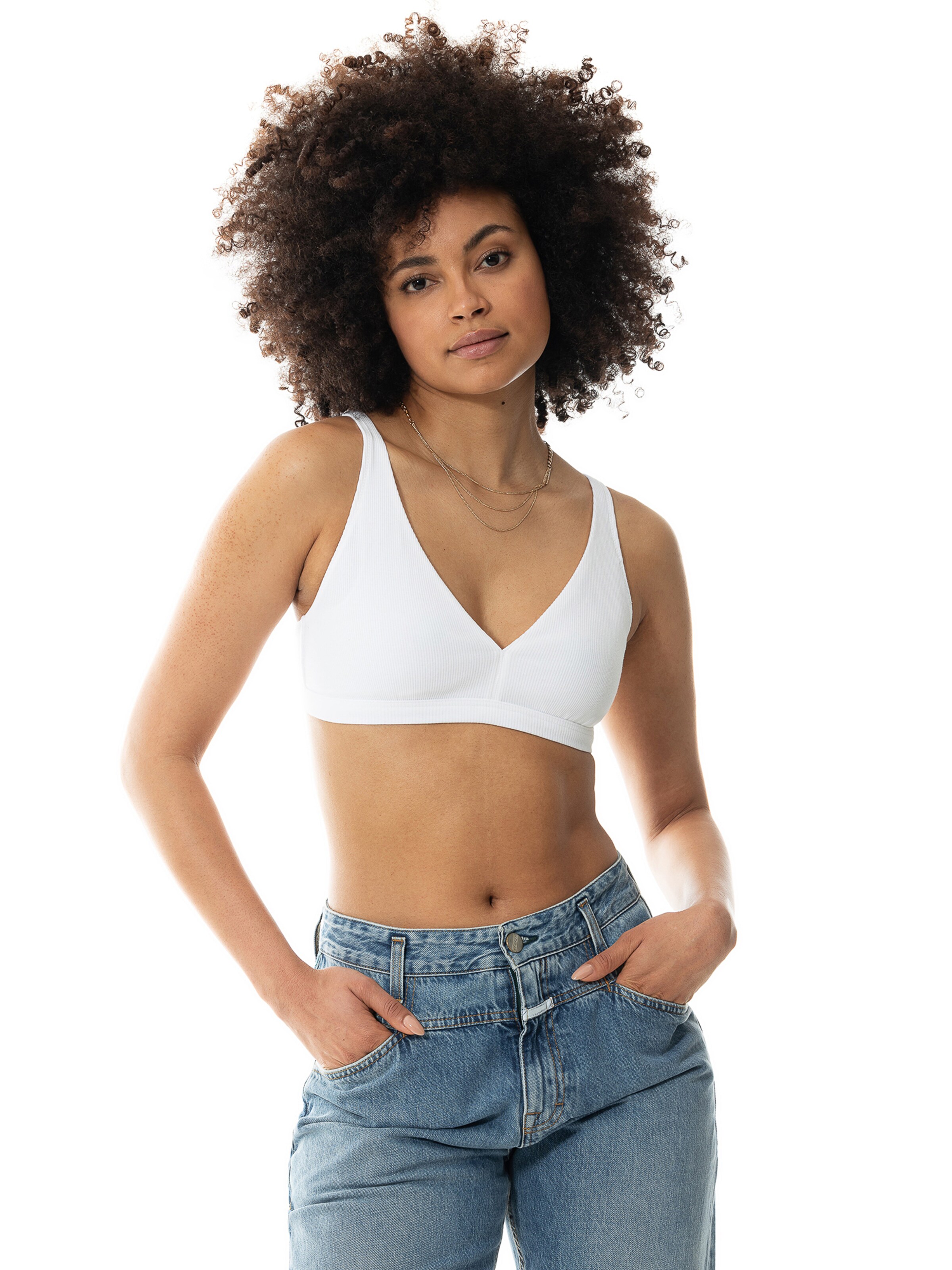 Mey Triangel BH in Weiß: Vorderseite