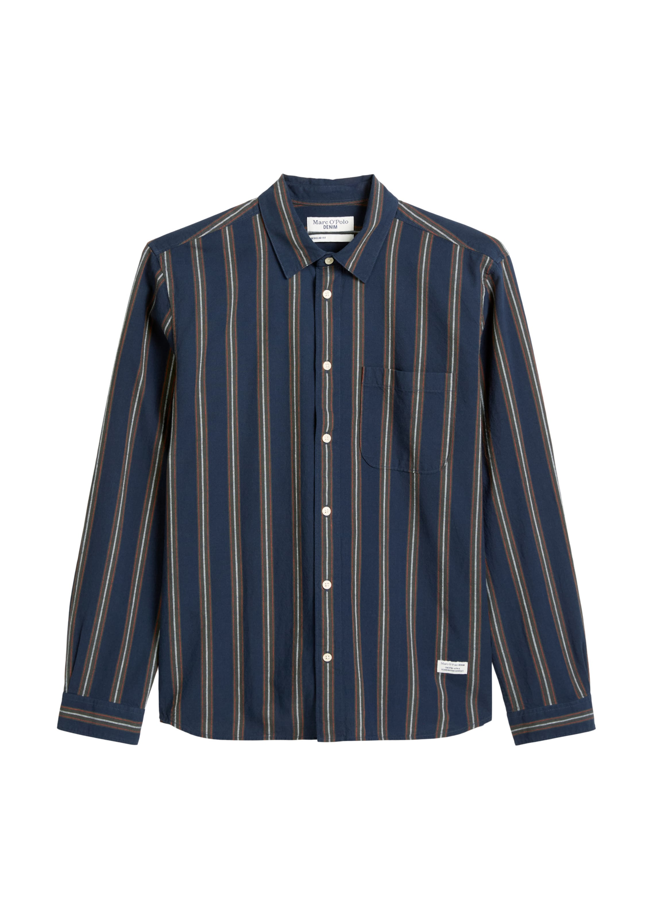 Coupe regular Chemise Marc O'Polo DENIM en bleu : devant