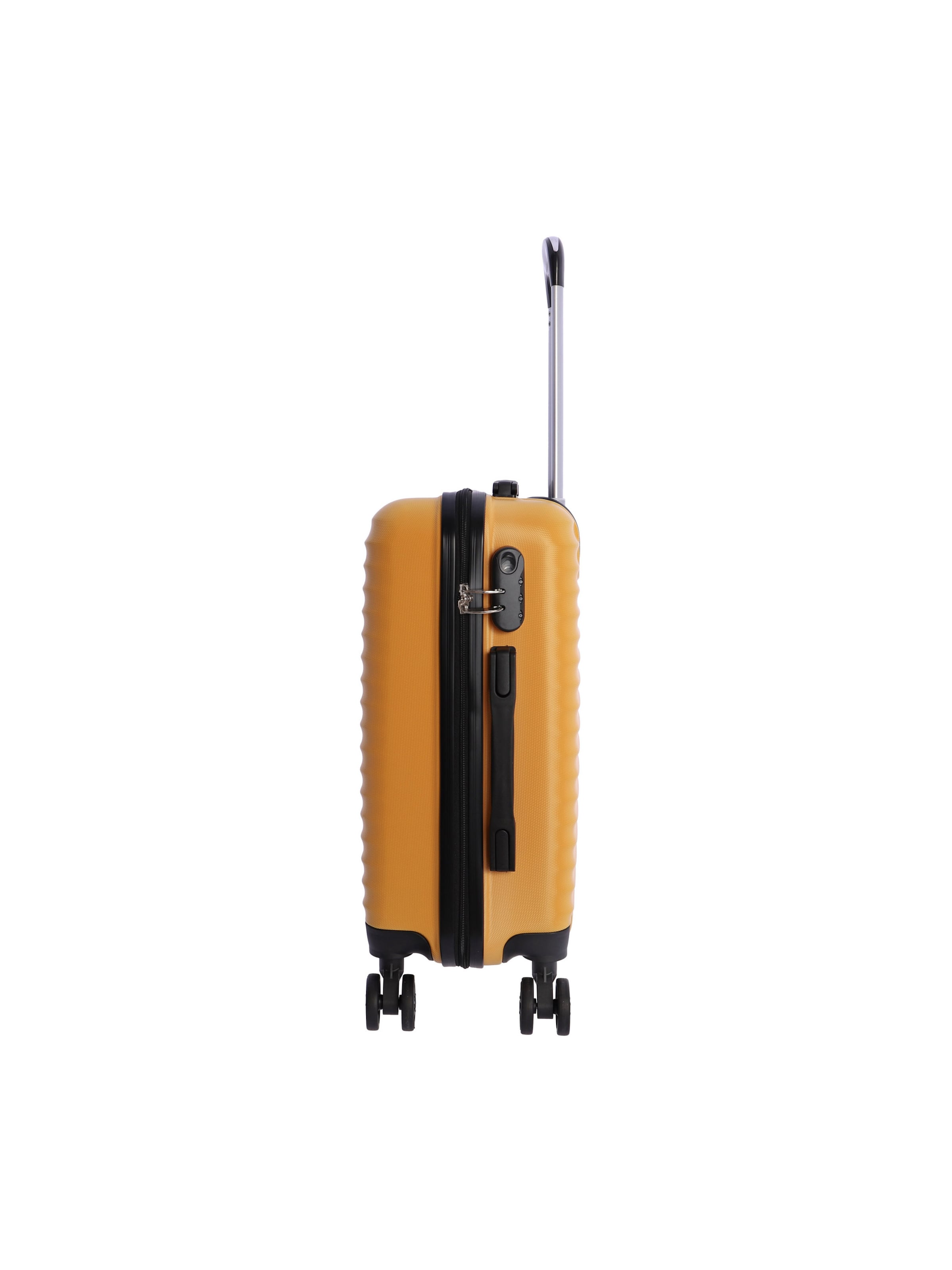Don Algodon - Carrito 'DON ALGODON - Maletas de Viaje Cabina - Maleta 55x40x20 - Maletas de Viaje - Maleta de Cabina Resistente Ryannair - Trolley Equipaje para Avion con 4 Ruedas de 360º y candado' en amarillo