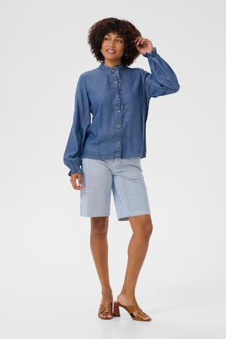 Cream Blouse 'Molly' in Blauw