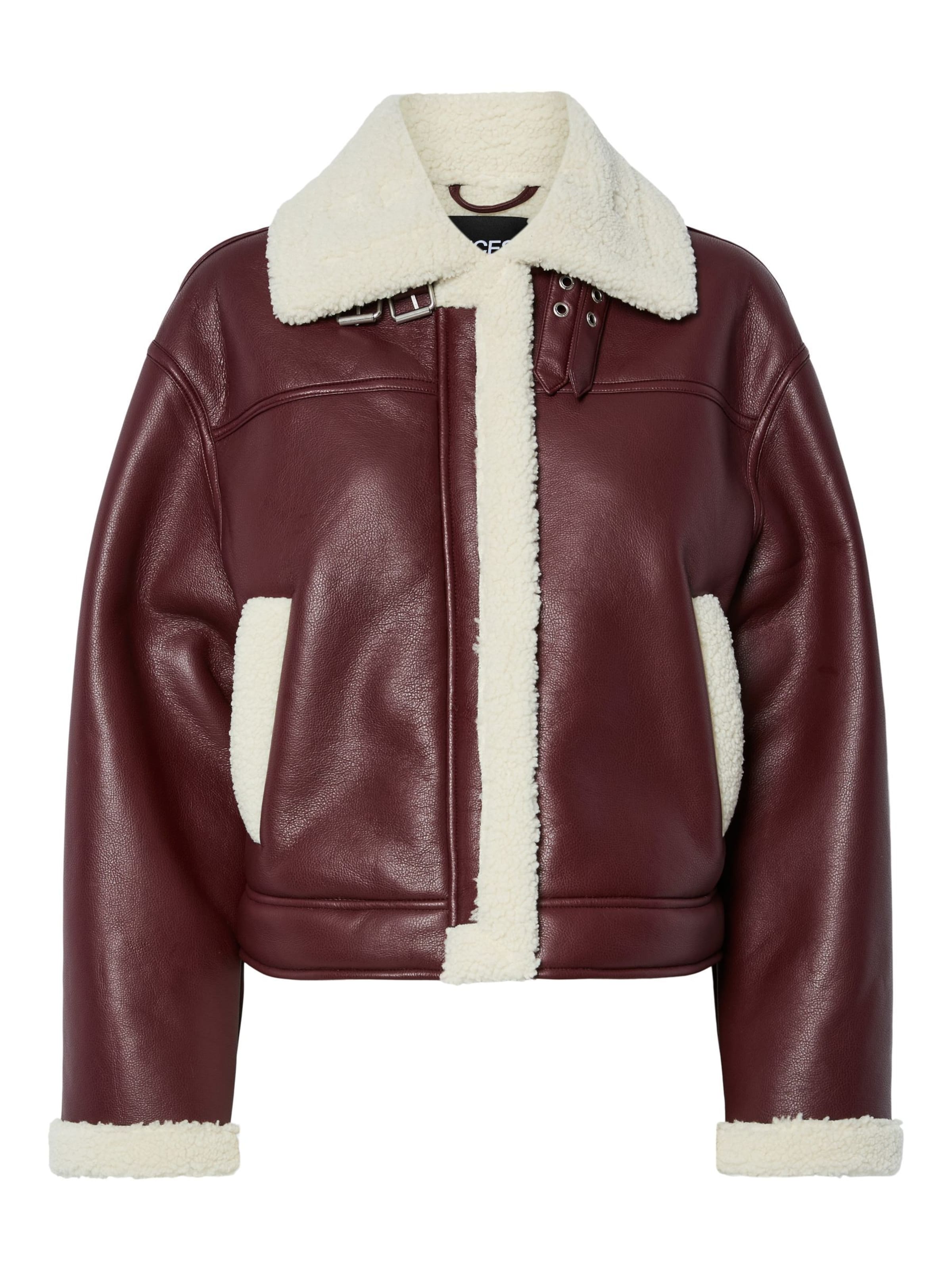 PIECES Tussenjas 'PCJanelle' in de kleur Bordeaux, Productweergave