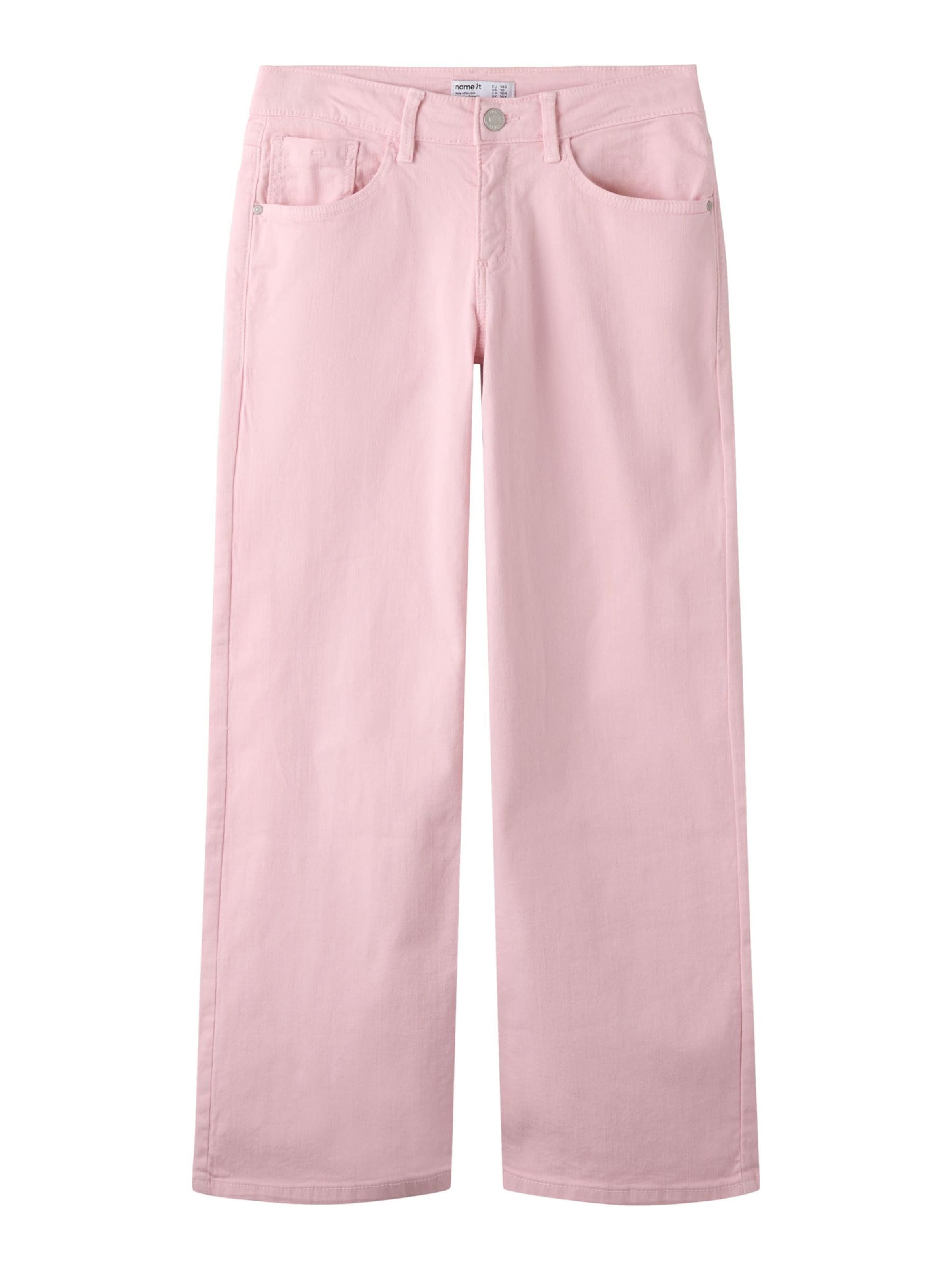 NAME IT - Pierna ancha Vaquero en rosa: frente