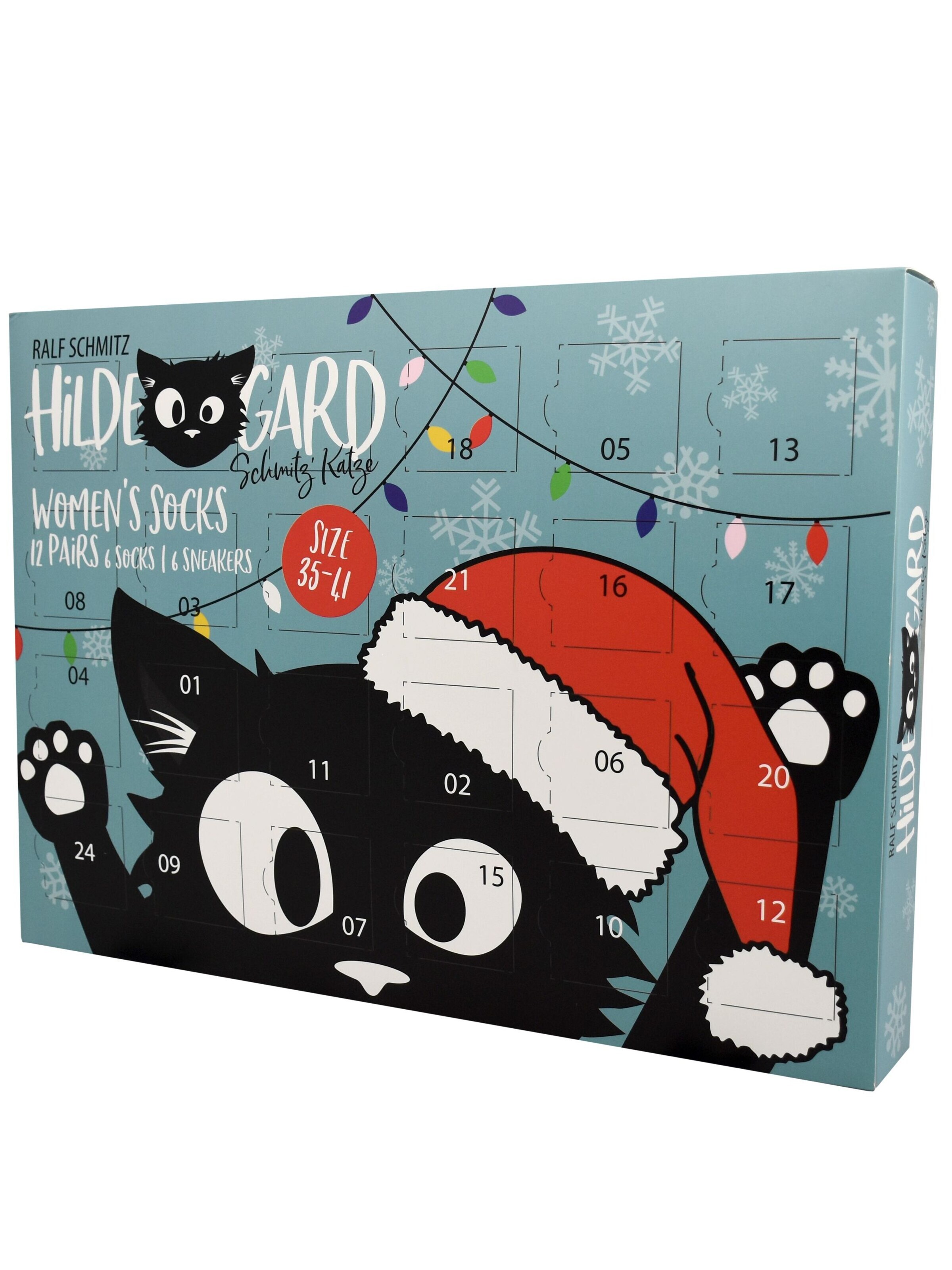United Labels Socks 'Adventskalender Ralf Schmitz Hildegard mit 12 Paar' in Mixed colours