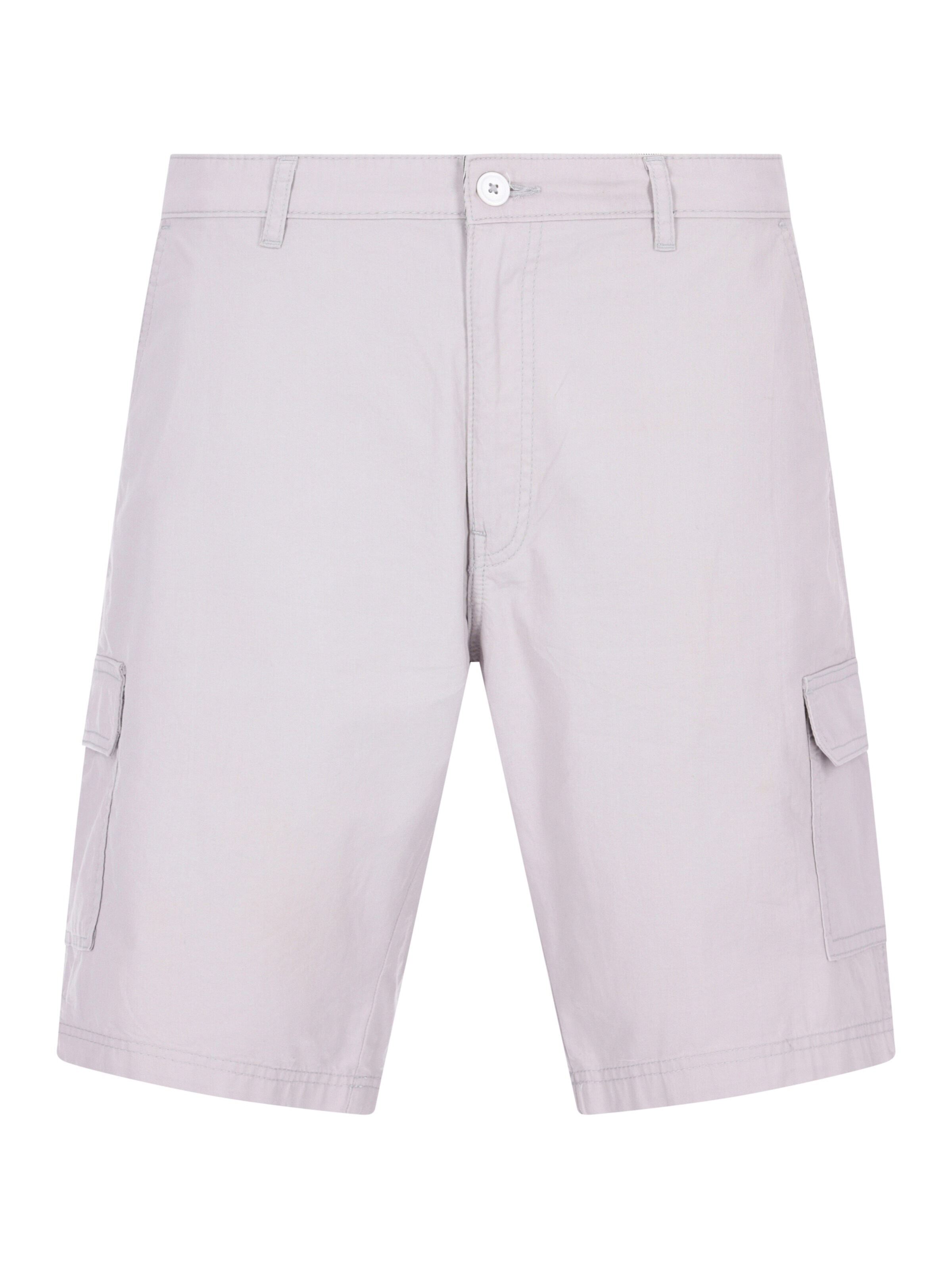 HAJO Regular Hose 'elastische Bermudashort mit Cargotaschen'‌‌‌‌‌‌‌‌ in Silber: Vorderseite