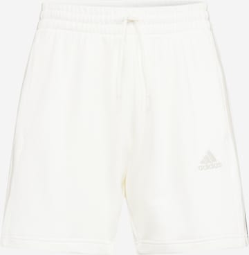 Regular Pantalon de sport 'Essentials' ADIDAS SPORTSWEAR en blanc : devant