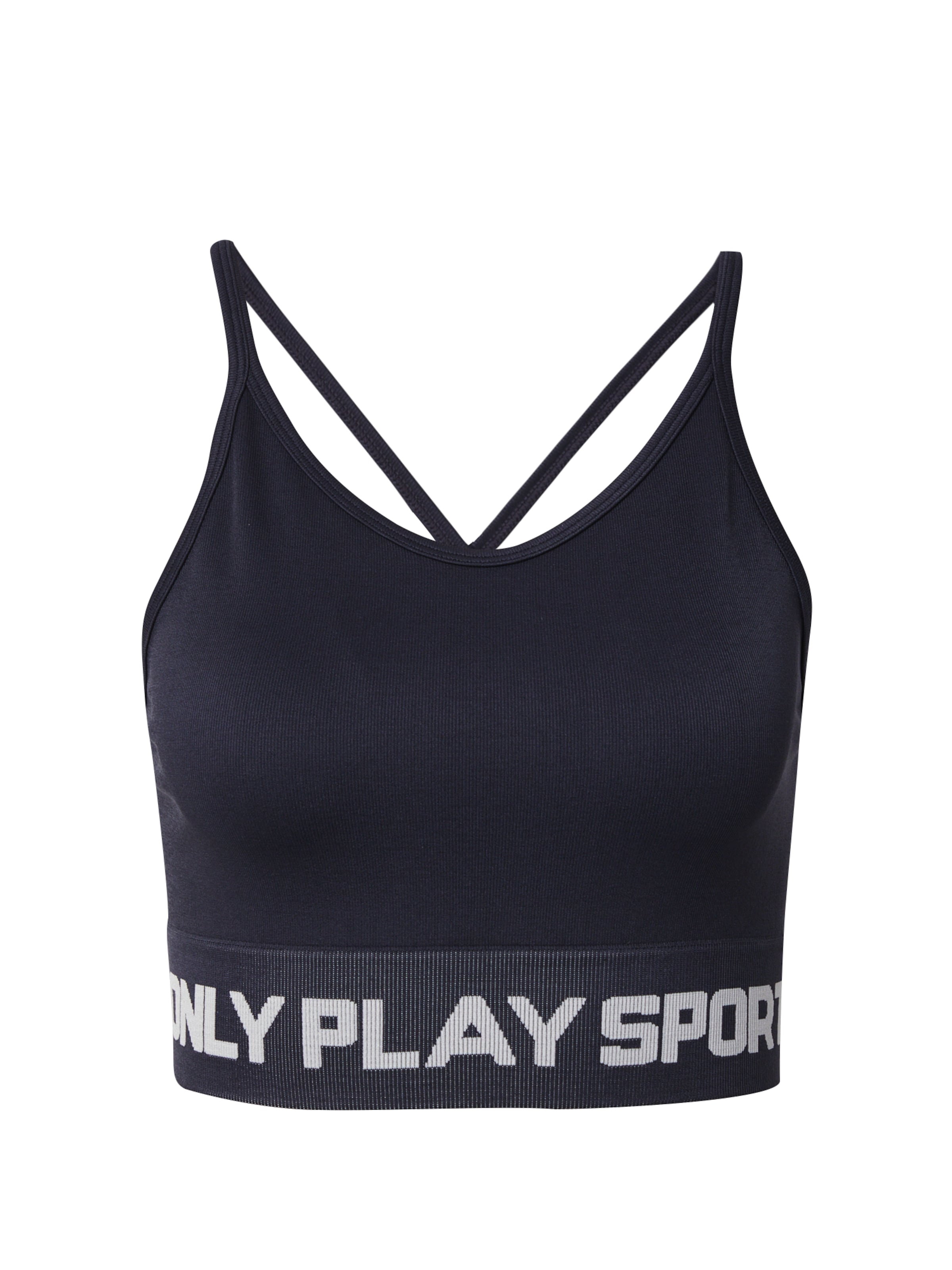 ONLY PLAY Bustier Urheilurintaliivit 'ONPNanna-1' värissä sininen: etupuoli