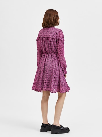 SELECTED FEMME Košilové šaty – fialová