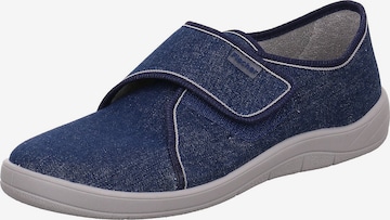 Fischer-Markenschuh Slippers in Blue: front