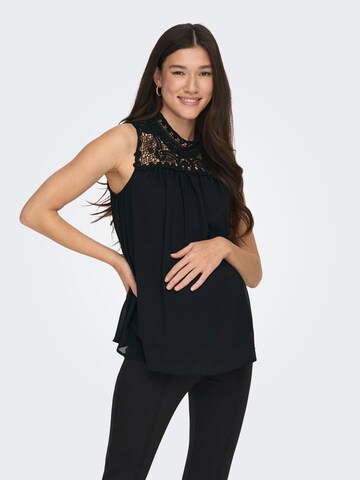 Only Maternity Top in Black: front