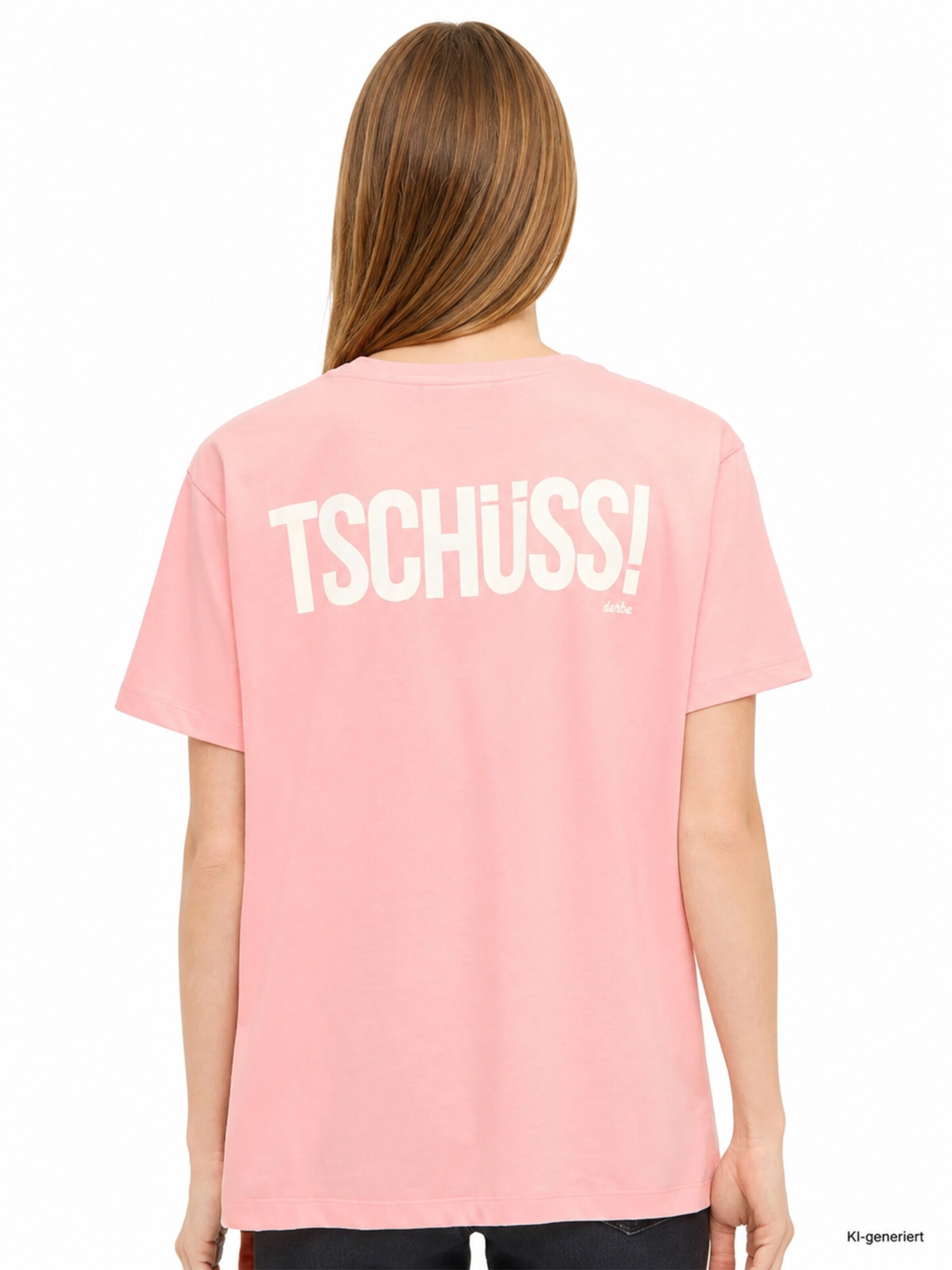 Derbe Shirt 'Und Tschüss'‌‌‌ in Pink