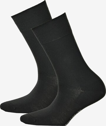 Hudson Socks in Black: front