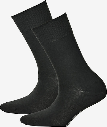 Hudson Socks in Black: front