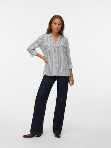 balts VERO MODA Blūze 'VMBUMPY'