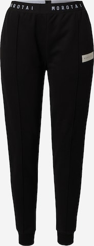 Coupe slim Pantalon de sport 'NAKA' MOROTAI en noir : devant