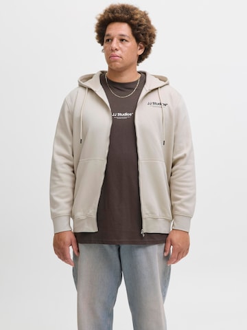 Veste de survêtement JACK & JONES en gris : devant