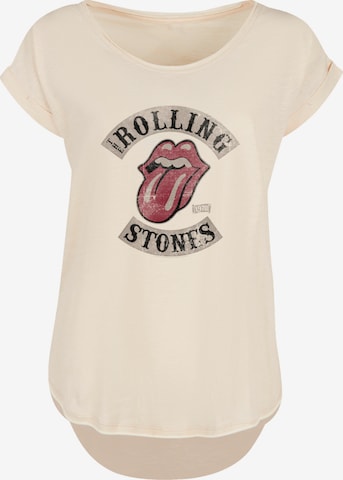 F4NT4STIC Shirt 'The Rolling Stones Tour '78' in Beige: voorkant