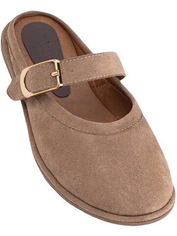 Limoya Pantolette 'Cinzia' in Beige: Vorderseite