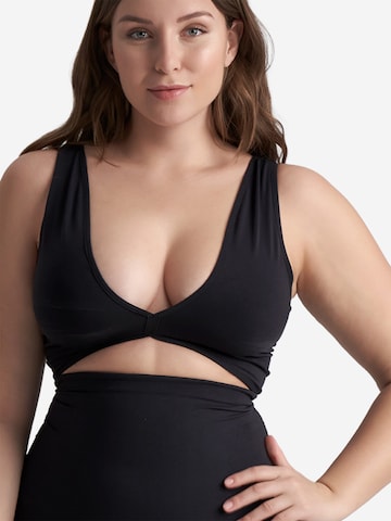 Bye Bra Push-up Shapingtop 'Soft Touch Seamless Reversible Bra Top' in Schwarz