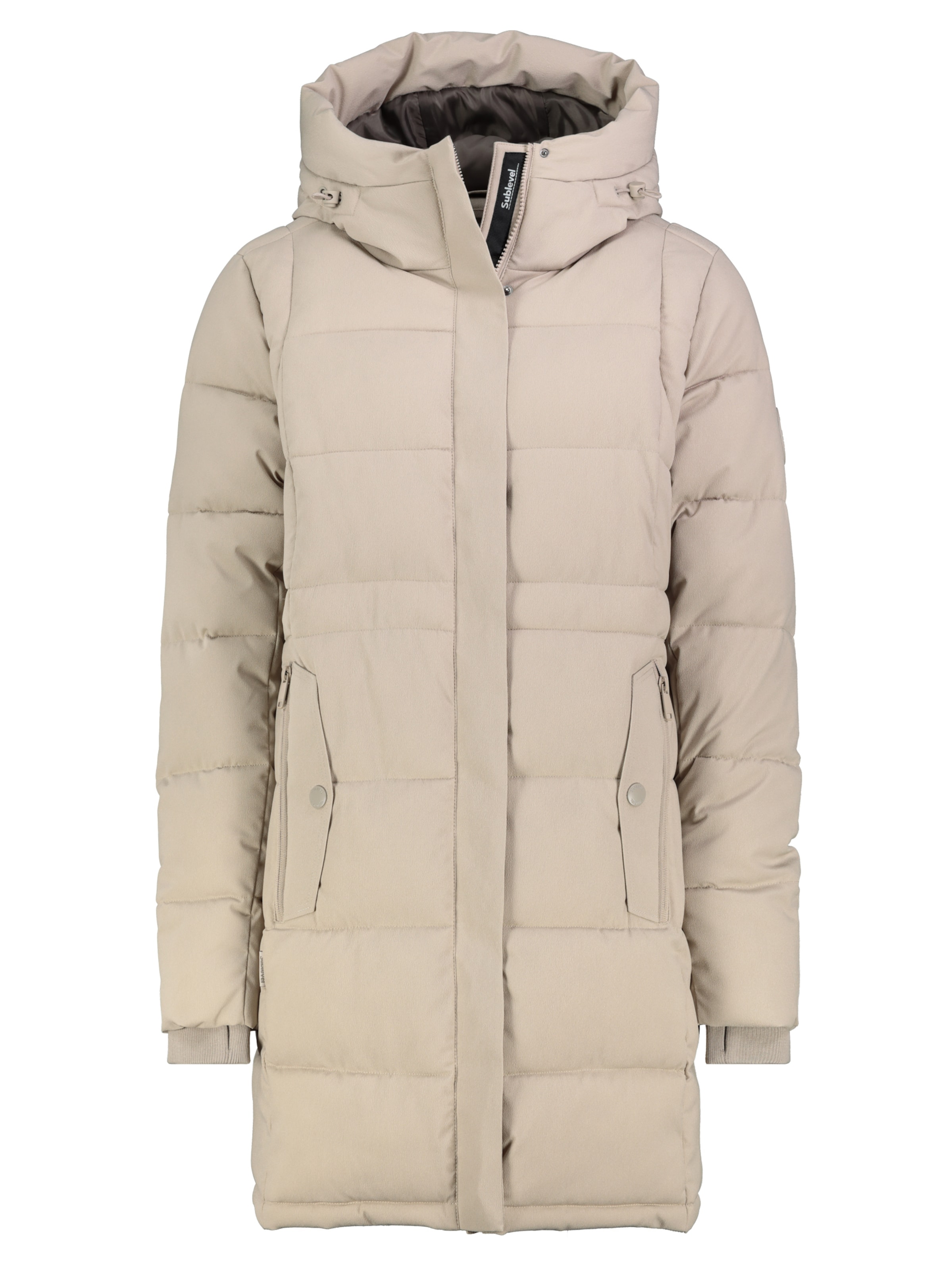 Sublevel Wintermantel in Beige: voorkant