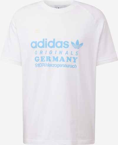 ADIDAS ORIGINALS T-shirt i kräm / ljusblå / vit, Produktvy