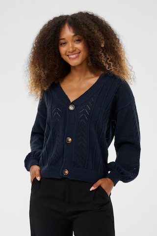 Cream Strickjacke 'CR Holiday' in Blau: Vorderseite