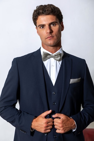 Real Guys Set: Fliege und Einstecktuch in Grau