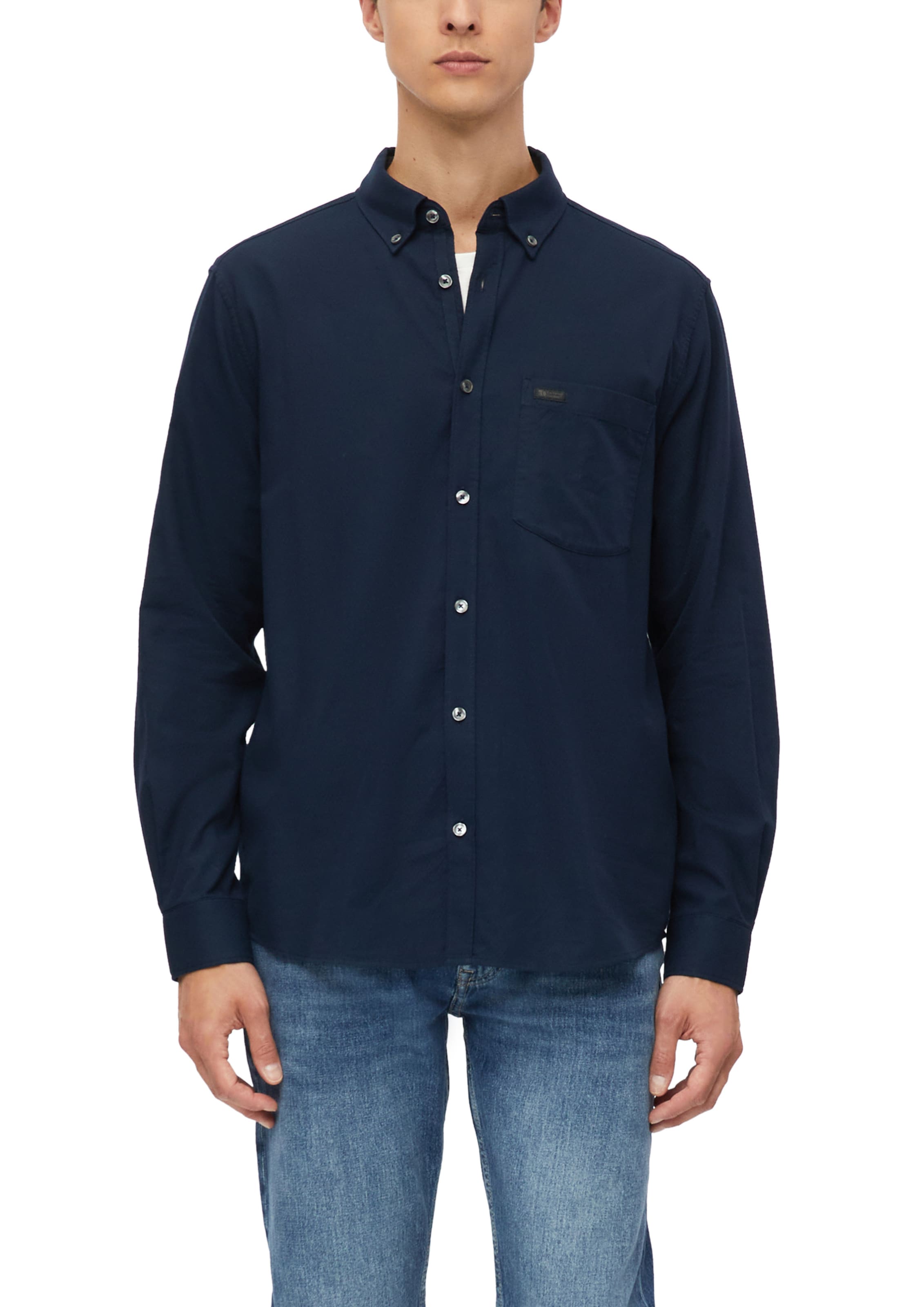 s.Oliver Regular fit Button Up Shirt in Blue
