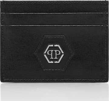 Portamonete di Philipp Plein in nero: frontale