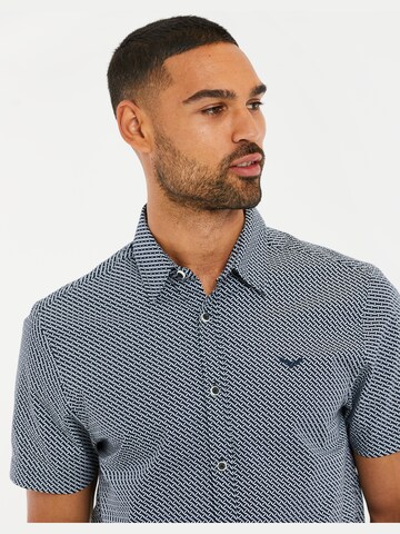 Threadbare Regular fit Button Up Shirt in Blue