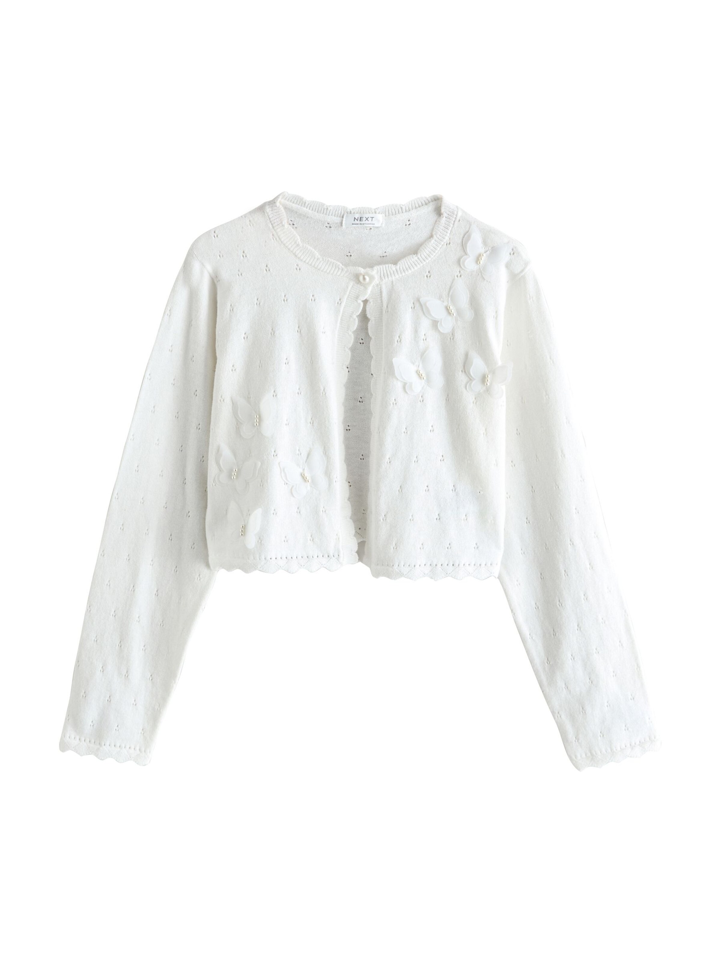 Next Вязаная кофта в Белый: спереди