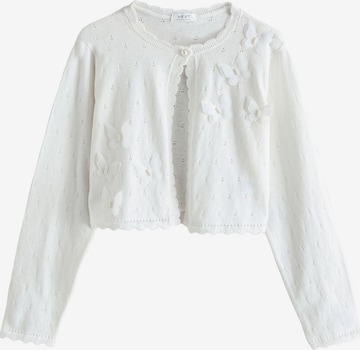 Next Neuletakki värissä valkoinen: etupuoli